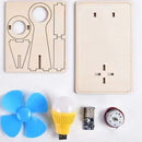 Modelo de gerador de vento para crianças, brinquedo científico, tecnologia engraçada, kit de física, brinquedos educativos para crianças